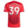 Camiseta de fútbol Manchester United McTominay 39 Primera Equipación 2024-25 - Hombre